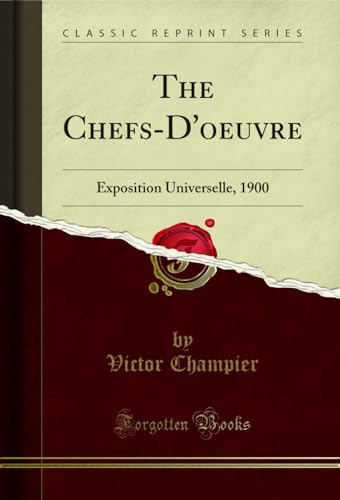 Stock image for The Chefs-d'Oeuvre for sale by PBShop.store US