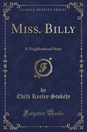 Stock image for Miss. Billy for sale by PBShop.store US