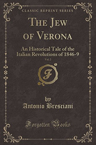 Imagen de archivo de The Jew of Verona, Vol. 2 a la venta por PBShop.store US