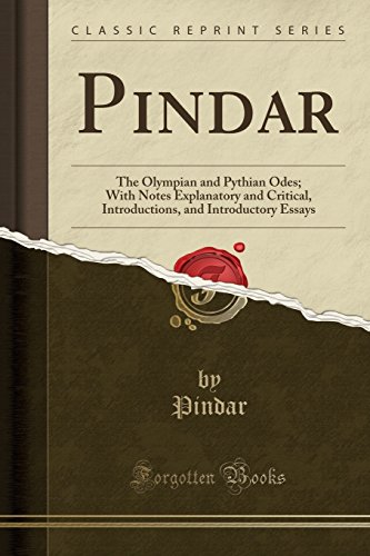 Stock image for Pindar: The Olympian and Pythian Odes (Classic Reprint) for sale by Forgotten Books