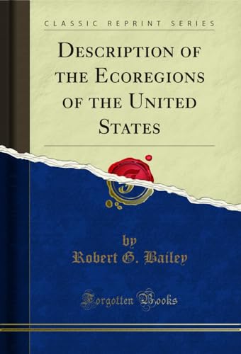 Imagen de stock para Description of the Ecoregions of the United States (Classic Reprint)