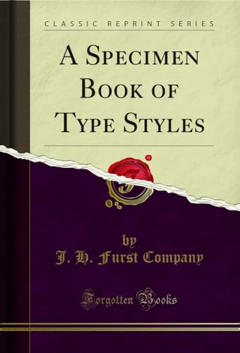 9781528308120: A Specimen Book of Type Styles (Classic Reprint)