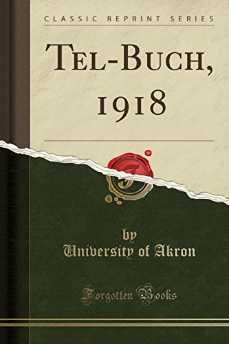 Stock image for Tel-Buch, 1918 (Classic Reprint) for sale by PBShop.store US