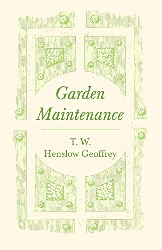 Stock image for Garden Maintenance for sale by HPB-Emerald