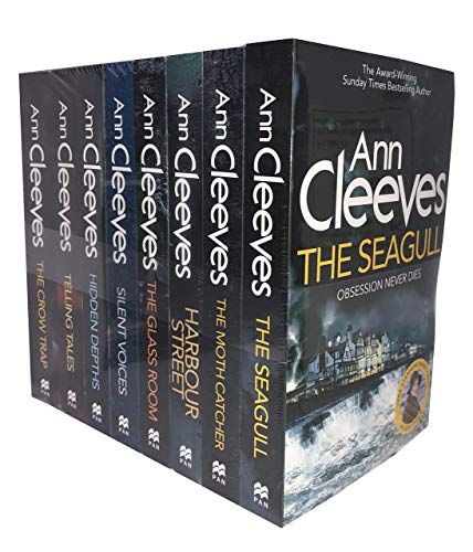 9781529033380: Ann Cleeves TV Vera Stanhope Series Collection 8 Books Set (Telling Tales, Harbour Street, Silent Voices, Hidden Depths, The Glass Room, The Seagull, The Moth Catcher)