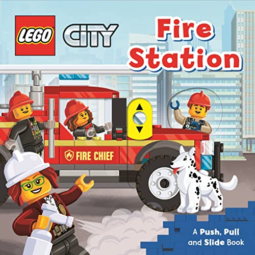 Beispielbild fr LEGO® City. Fire Station: A Push, Pull and Slide Book (LEGO® City. Push, Pull and Slide Books, 1) zum Verkauf von WorldofBooks