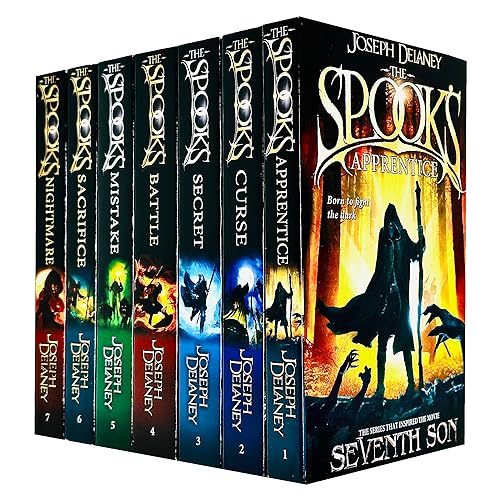 Stock image for The Spooks Books 1 - 7 Wardstone Chronicles Collection Set by Joseph Delaney (Apprentice, Curse, Secret, Battle, Mistake, Sacrifice Nightmare) for sale by Red's Corner LLC