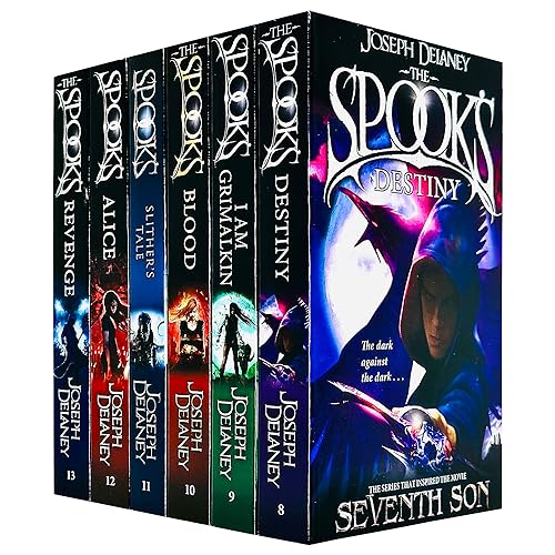 Stock image for The Spooks Books 8 - 13 Wardstone Chronicles Collection Set by Joseph Delaney (Destiny, I Am Grimalkin, Blood, Slither's Tale, Alice & Revenge) for sale by WorldofBooks