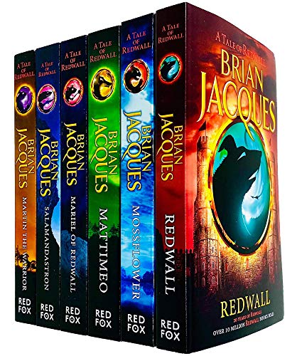 Stock image for Redwall Series Books 1 - 6 Collection Set by Brian Jacques (Redwall, Mossflower, Mattimeo, Mariel of Redwall, Salamandastron & Martin the Warrior) for sale by Books Unplugged