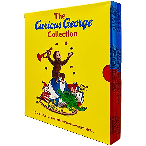 Stock image for The Curious George Collection Series Books 1 - 10 Box Set by Margaret & H.A. Rey (Fire-fighters, Birthday Surprise, Dinosaur, Goes to the Zoo, Goes to a Chocolate Factory & MORE!) for sale by Books Unplugged