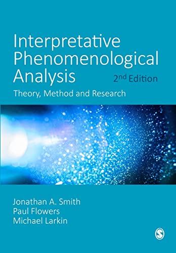 Beispielbild fr Interpretative Phenomenological Analysis: Theory, Method and Research zum Verkauf von BooksRun