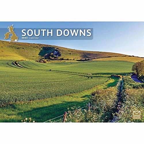 Beispielbild fr South Downs A4 Calendar 2024 zum Verkauf von WorldofBooks