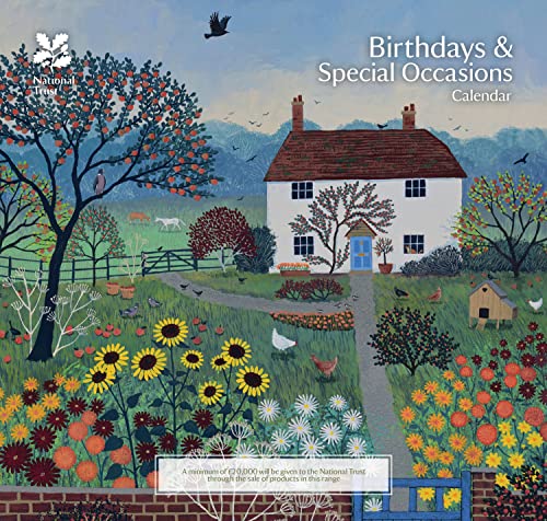 Beispielbild fr National Trust, Jo Grundy Birthday Midi 2024 Calendar zum Verkauf von WorldofBooks