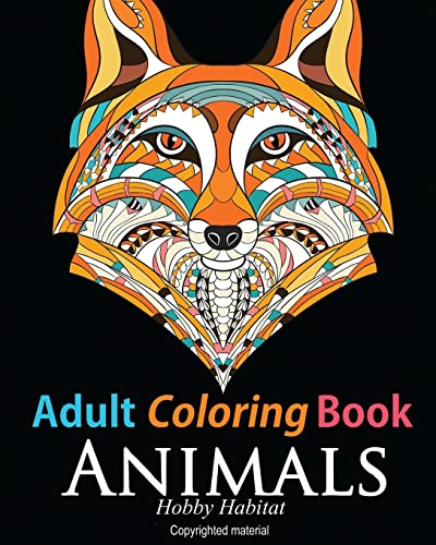 Stock image for Adult Coloring Book: Animals: Coloring Book for Grownups Featuring 34 Beautiful Animal Designs (Hobby Habitat Coloring Books) for sale by Lucky's Textbooks