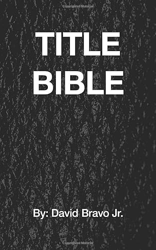 Beispielbild fr Title Bible: Title and Ecrow Sales Techniques to be the Undisputed #1 zum Verkauf von SecondSale