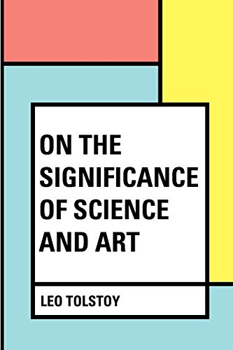 Beispielbild fr On the Significance of Science and Art zum Verkauf von Ergodebooks