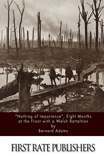 Stock image for Nothing of Importance" , Eight Months at the Front with a Welsh Battalion for sale by WorldofBooks