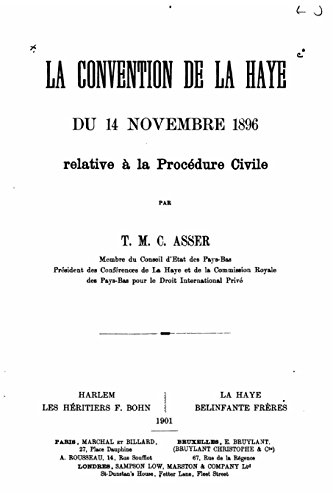 Stock image for La Convention de la Haye du 14 novembre 1896 relative  la procdure civile (French Edition) for sale by Lucky's Textbooks