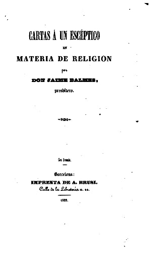 Stock image for Cartas  un escptico en materia de religin (Spanish Edition) for sale by Lucky's Textbooks