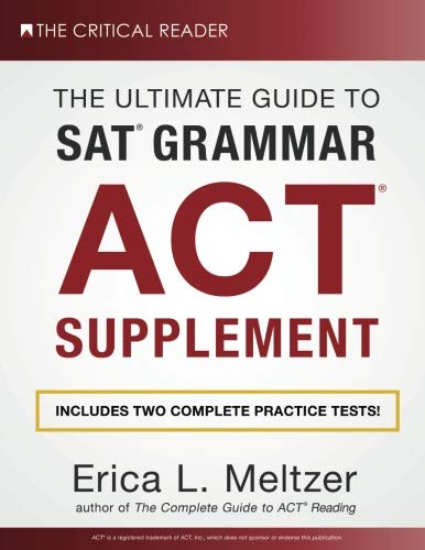 Stock image for ACT Supplement to "The Ultimate Guide to SAT Grammar" for sale by Revaluation Books