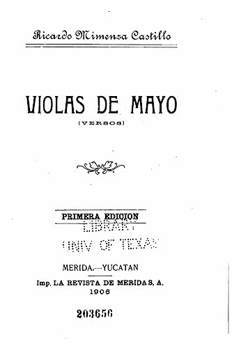 Imagen de archivo de Violas de Mayo, Versos a la venta por THE SAINT BOOKSTORE