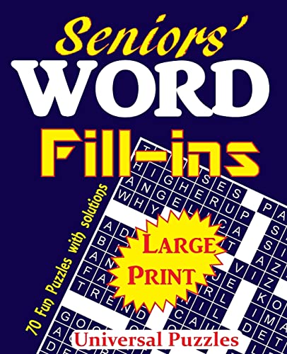 Stock image for Seniors' Word Fill-ins for sale by Decluttr