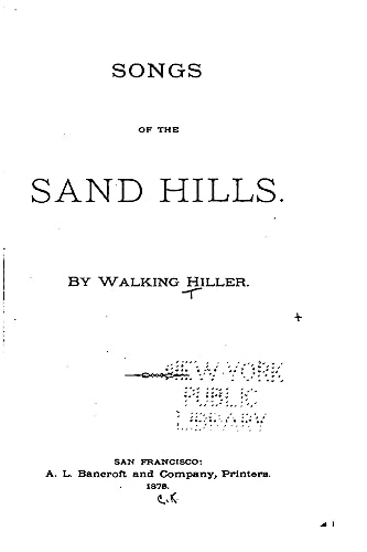 Stock image for Songs of the Sand Hills for sale by THE SAINT BOOKSTORE