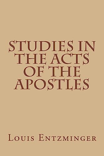 Imagen de archivo de Studies in the Acts of the Apostles a la venta por THE SAINT BOOKSTORE