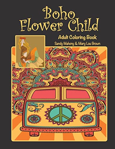 Imagen de archivo de Boho Flower Child Adult Coloring Book a la venta por Save With Sam