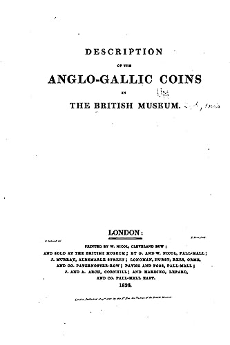 Stock image for Description of the Anglo-Gallic Coins in the British Museum for sale by Lucky's Textbooks