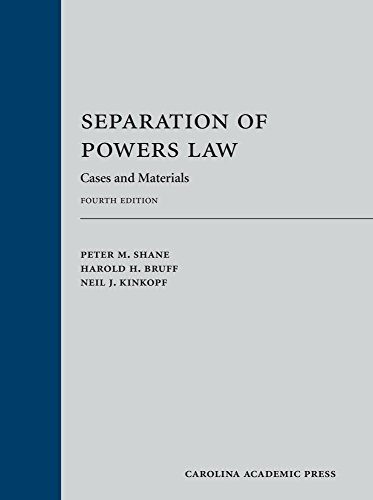 Beispielbild fr Separation of Powers Law: Cases and Materials zum Verkauf von BooksRun