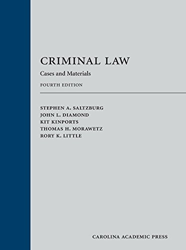 Imagen de archivo de Criminal Law: Cases and Materials a la venta por Bulrushed Books