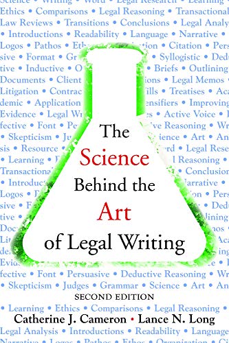 Beispielbild fr The Science Behind the Art of Legal Writing zum Verkauf von BooksRun