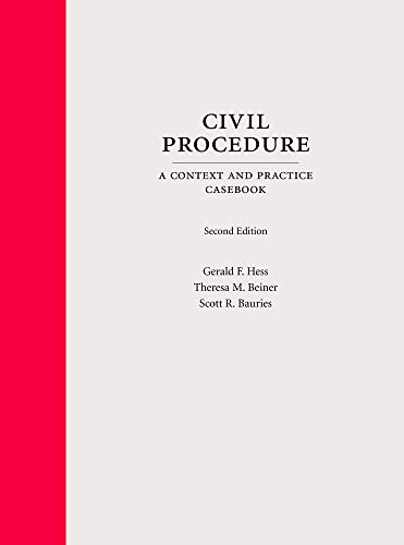 Beispielbild fr Civil Procedure: A Context and Practice Casebook (Context and Practice Series) zum Verkauf von BooksRun