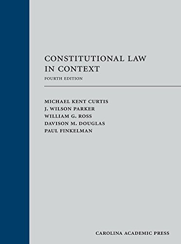 Beispielbild fr Constitutional Law in Context zum Verkauf von BooksRun