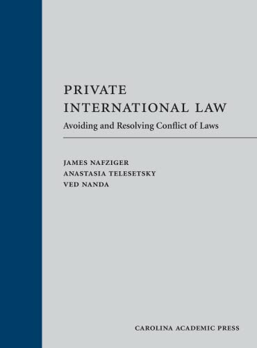 Beispielbild fr Private International Law: Avoiding and Resolving Conflict of Laws zum Verkauf von BooksRun