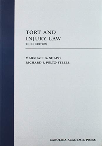 Beispielbild fr Tort and Injury Law zum Verkauf von Better World Books