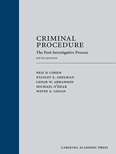 Stock image for Criminal Procedure: The Post-Investigative Process for sale by HPB-Red