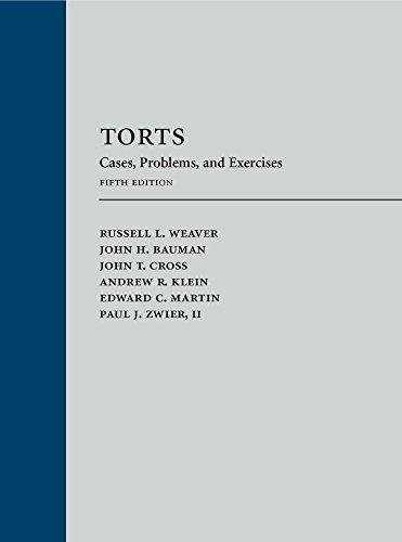Stock image for Torts : Cases, Problems, and Exercises for sale by Better World Books