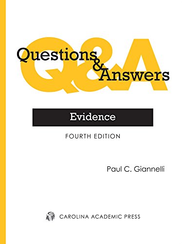 Beispielbild fr Questions & Answers: Evidence (Questions & Answers Series) zum Verkauf von BooksRun