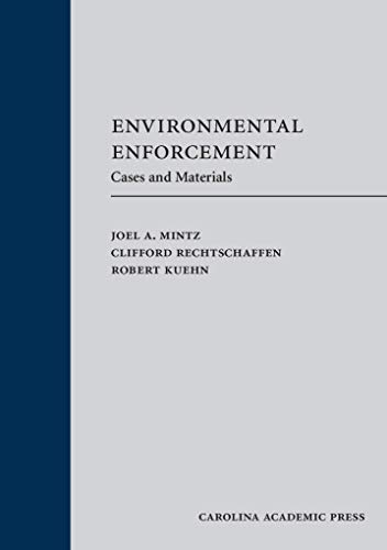 Beispielbild fr Environmental Enforcement (Paperback): Cases and Materials (Law Casebook) zum Verkauf von BooksRun