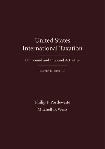Stock image for United States International Taxation (2 Volumes): Outbound and Inbound Activities for sale by Books Unplugged
