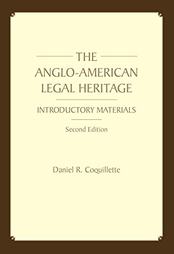 Stock image for The Anglo-American Legal Heritage (Paperback): Introductory Materials for sale by Books Unplugged