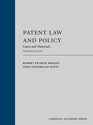 9781531011758: Patent Law and Policy: Cases and Materials