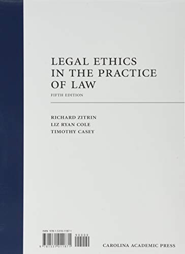 Stock image for Legal Ethics in the Practice of Law for sale by Wizard Books