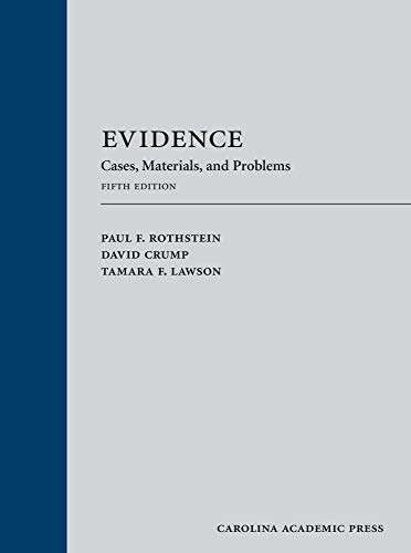 Stock image for Evidence: Cases, Materials, and Problems for sale by GF Books, Inc.