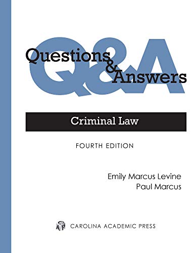 Beispielbild fr Questions & Answers: Criminal Law (Questions & Answers Series) zum Verkauf von BooksRun