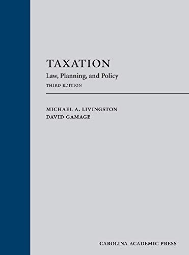 Beispielbild fr Taxation: Law, Planning, and Policy zum Verkauf von BooksRun