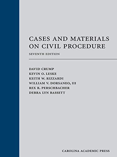 Beispielbild fr Cases and Materials on Civil Procedure zum Verkauf von SGS Trading Inc