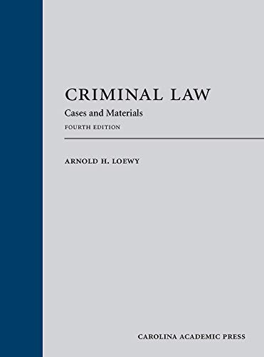 Imagen de archivo de Criminal Law: Cases and Materials a la venta por Revaluation Books